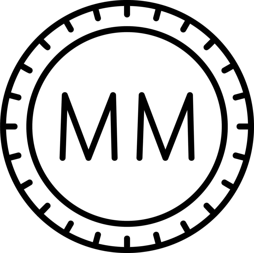 Myanmar Country code top-level domain Vector Icon
