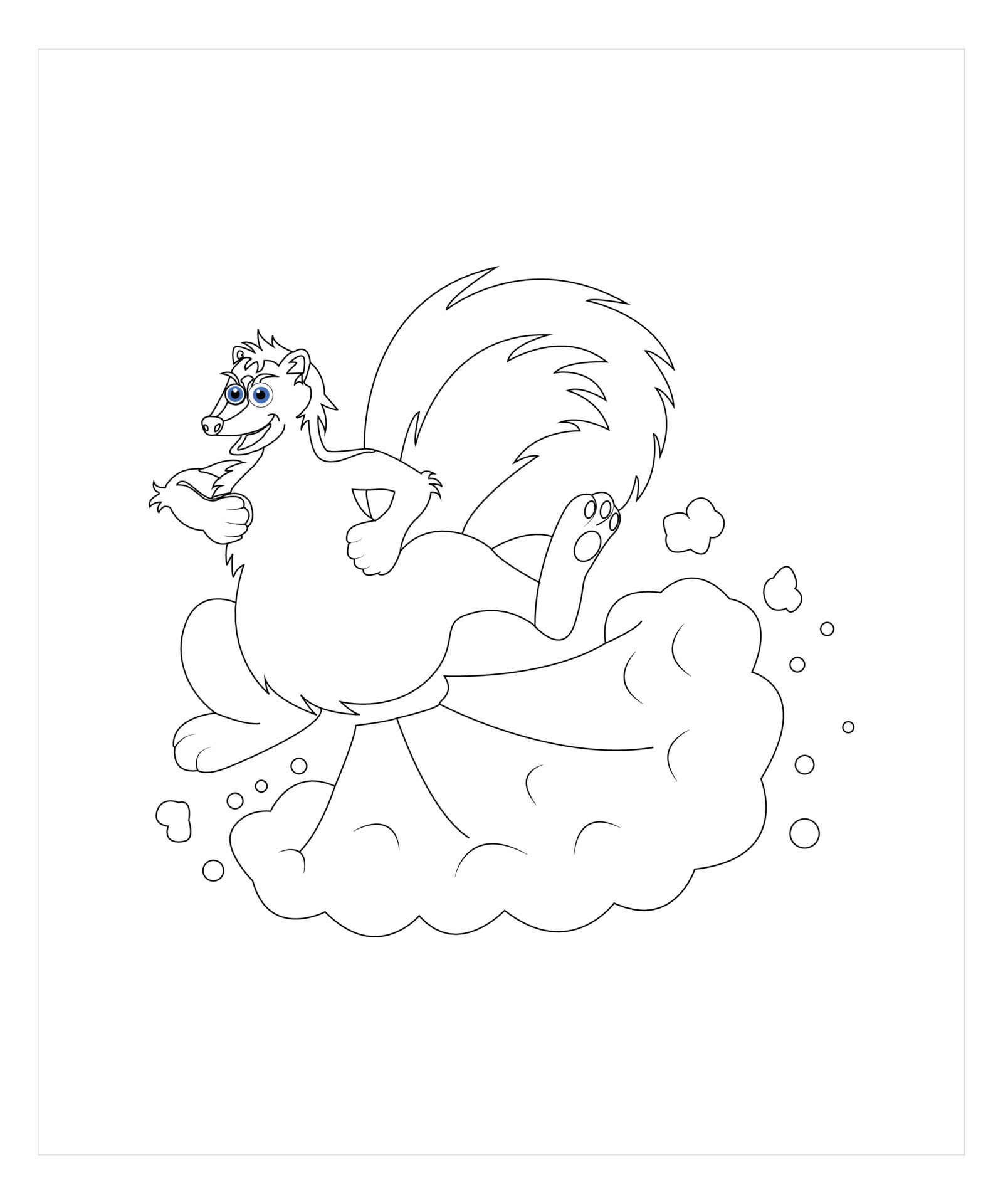 farting funny animals coloring books for kids 22122021 Vector Art at