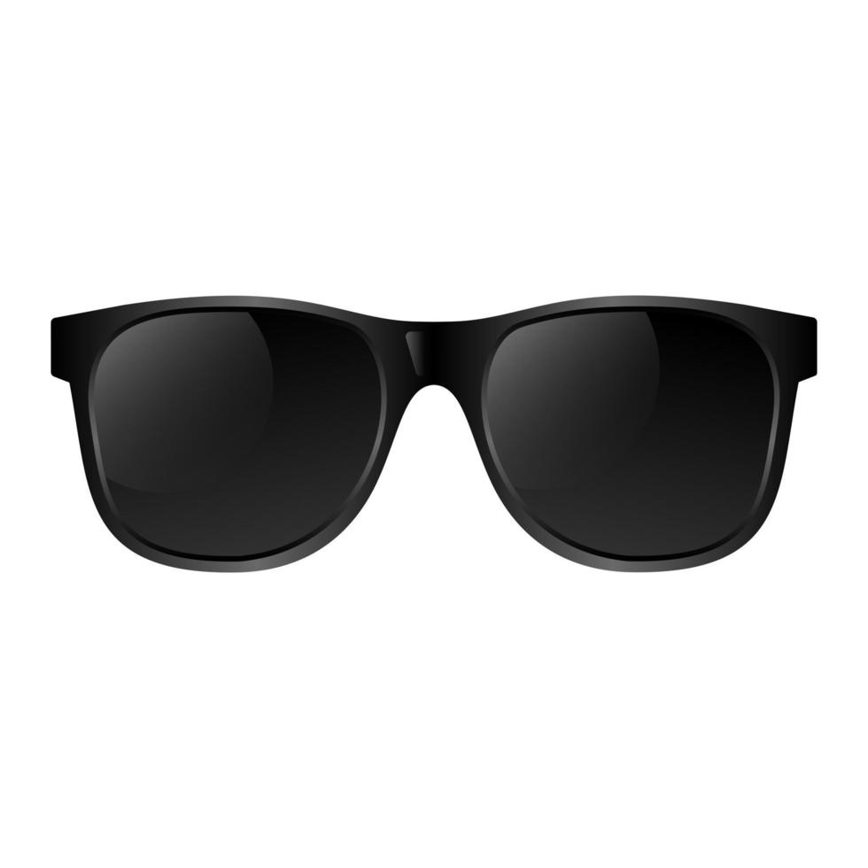 Cool sunglasses isolated on white background, front view vector