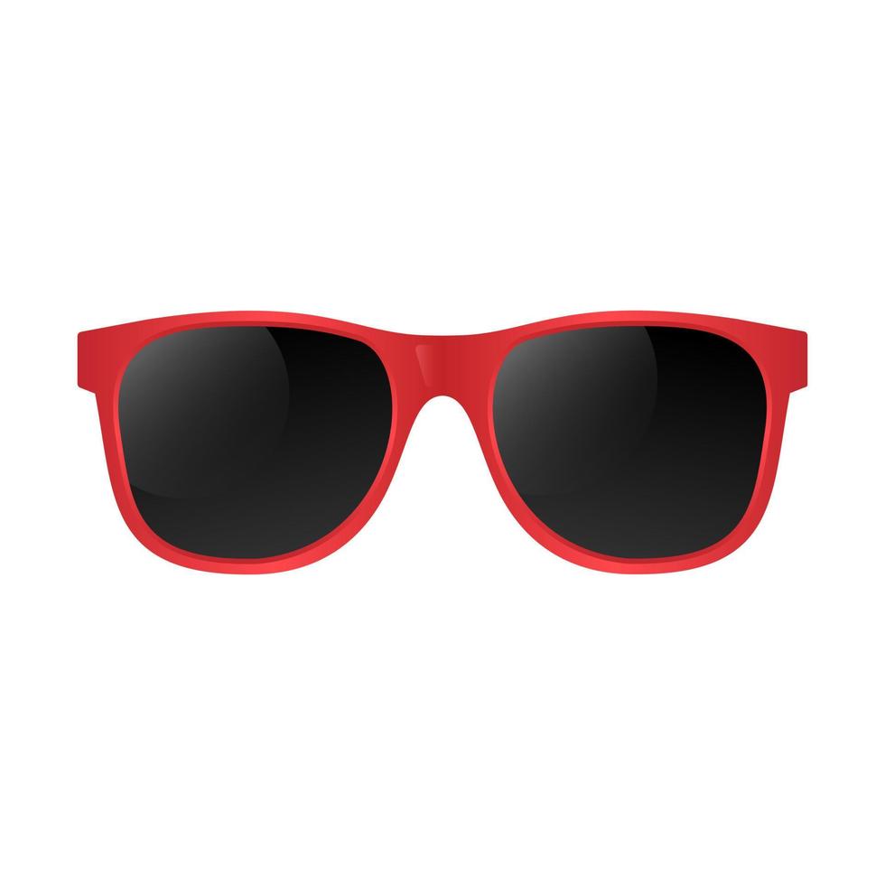 Cool sunglasses isolated on white background, front view vector