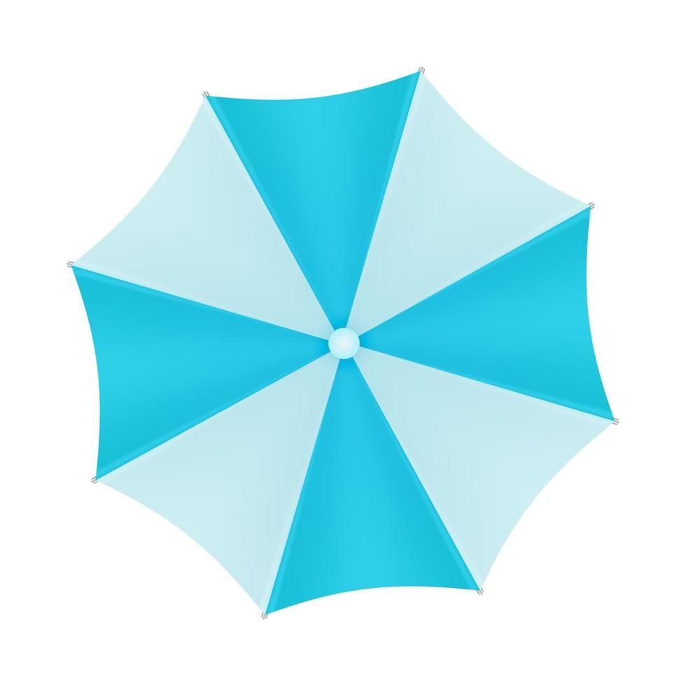 Beach umbrella, top view. Vector. vector