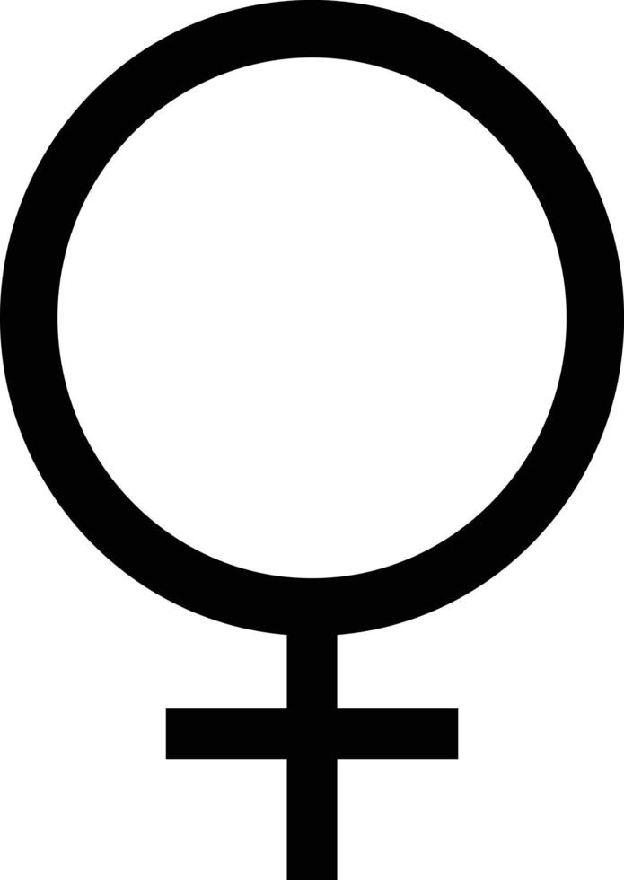 female sign . female gender sign Isolated on white background vector