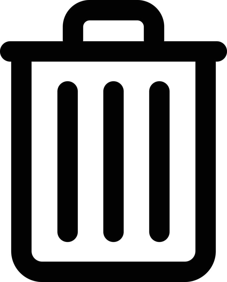 recycle bin icon vector . trash can icon . garbage bin sign