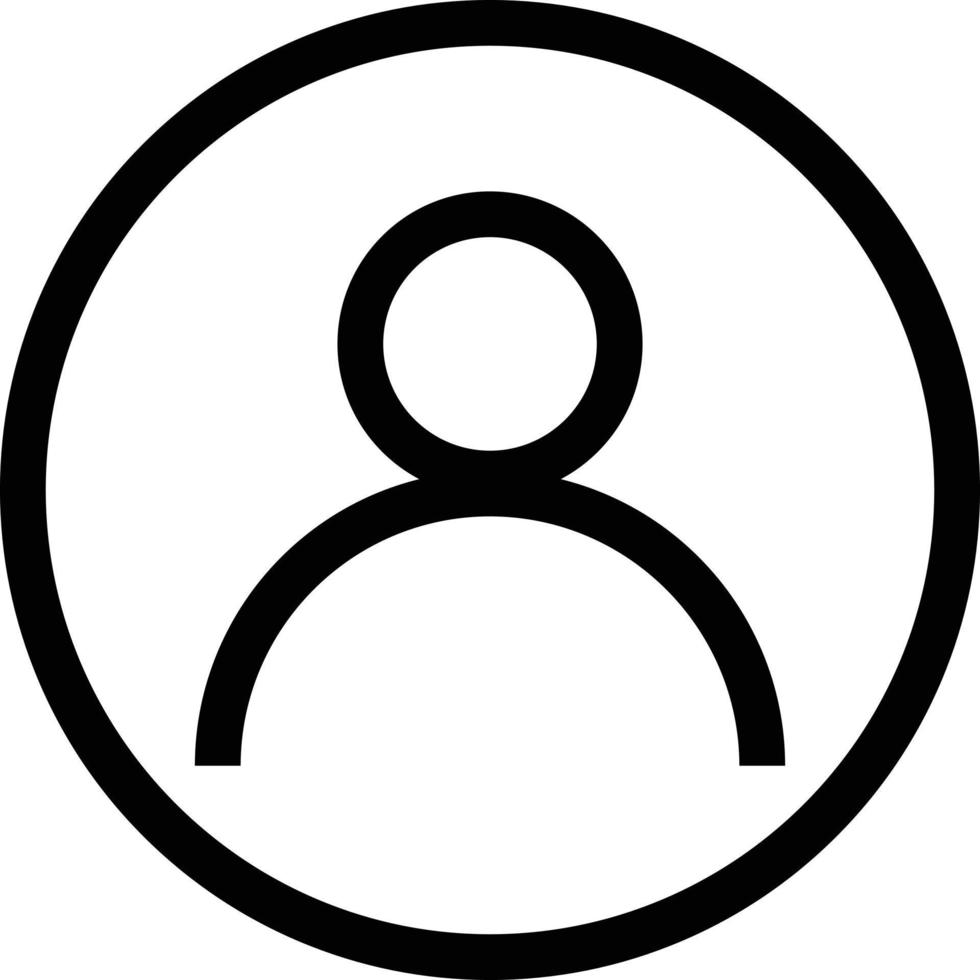 User Icon Vector Profile Icon Account Icon Login Sign Line 