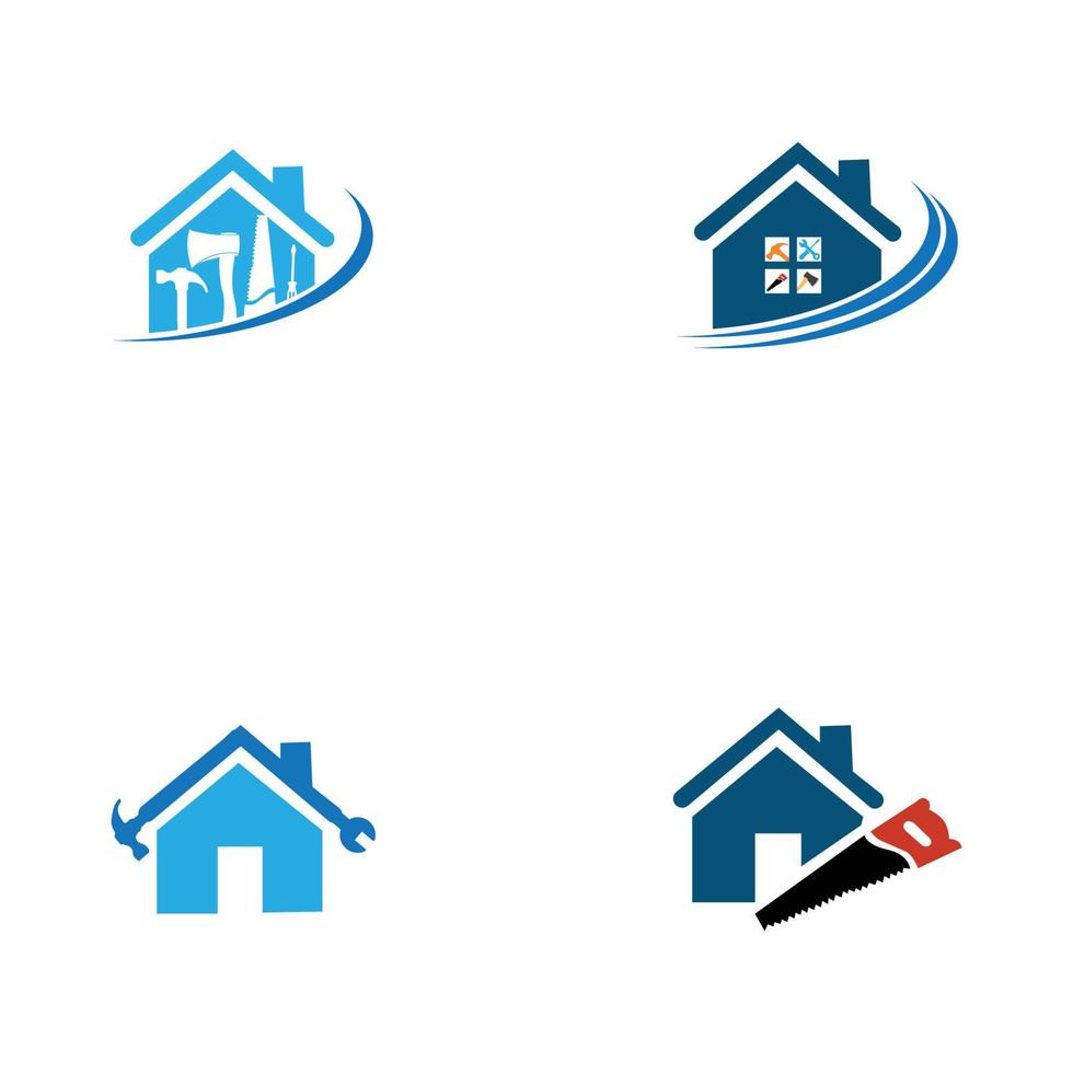 house repair logo vector