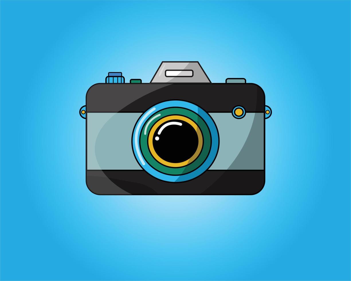 Digital Camera Vector Illustration for Design Projects