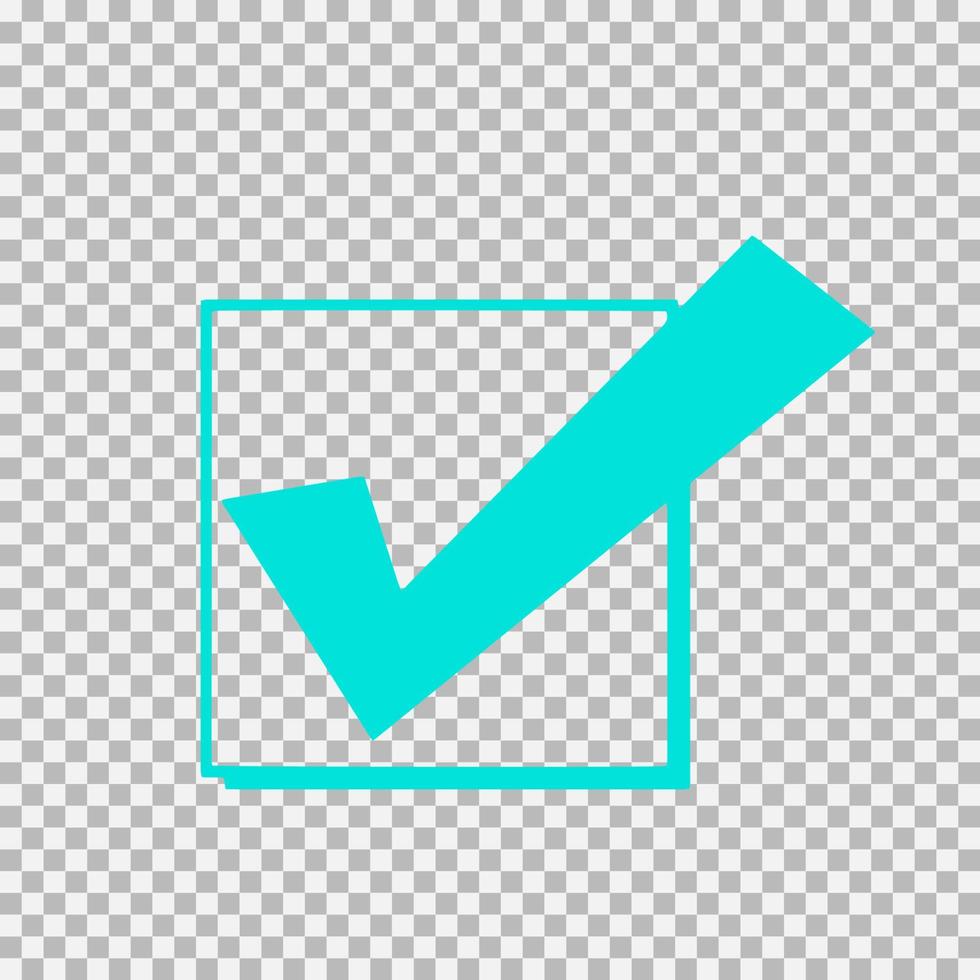 Checkmark icon, vector
