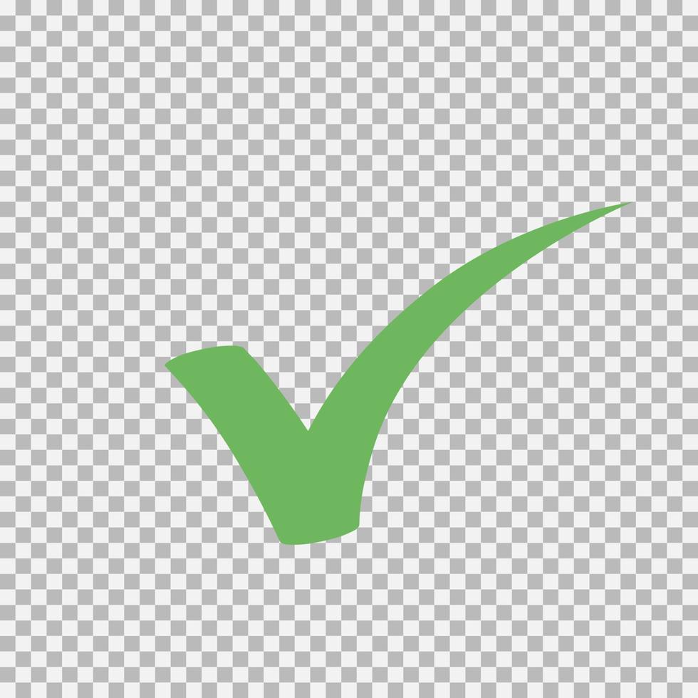 Checkmark icon, vector