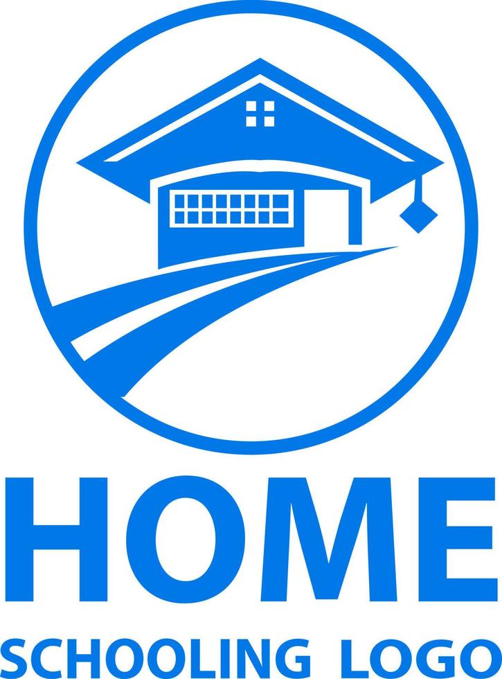 hogar colegio logo, libro logo, hogar, y acerca de hogar educación vector