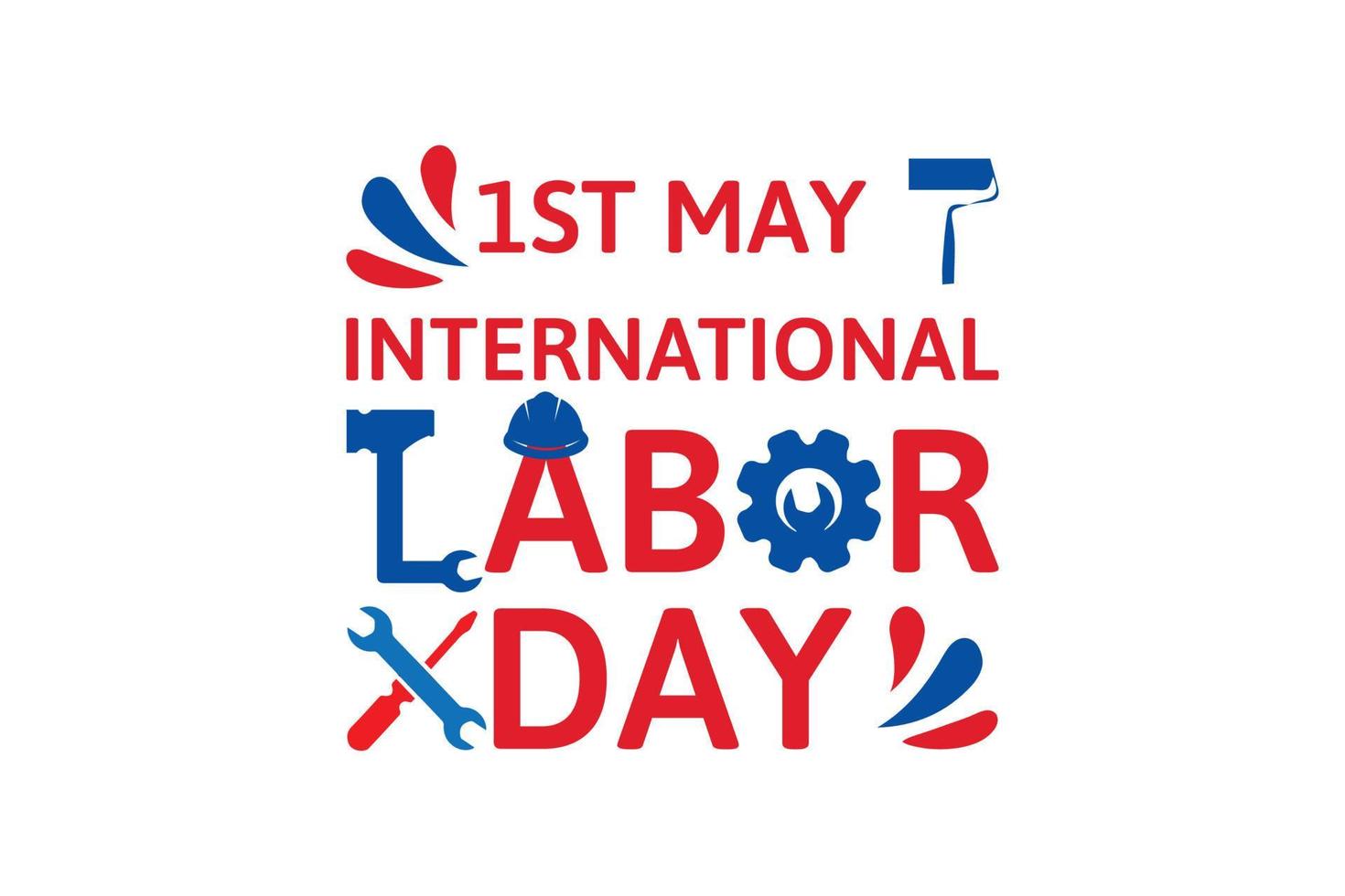 internacional labor día diseño vector. Primero mayo día. internacional trabajadores día vector