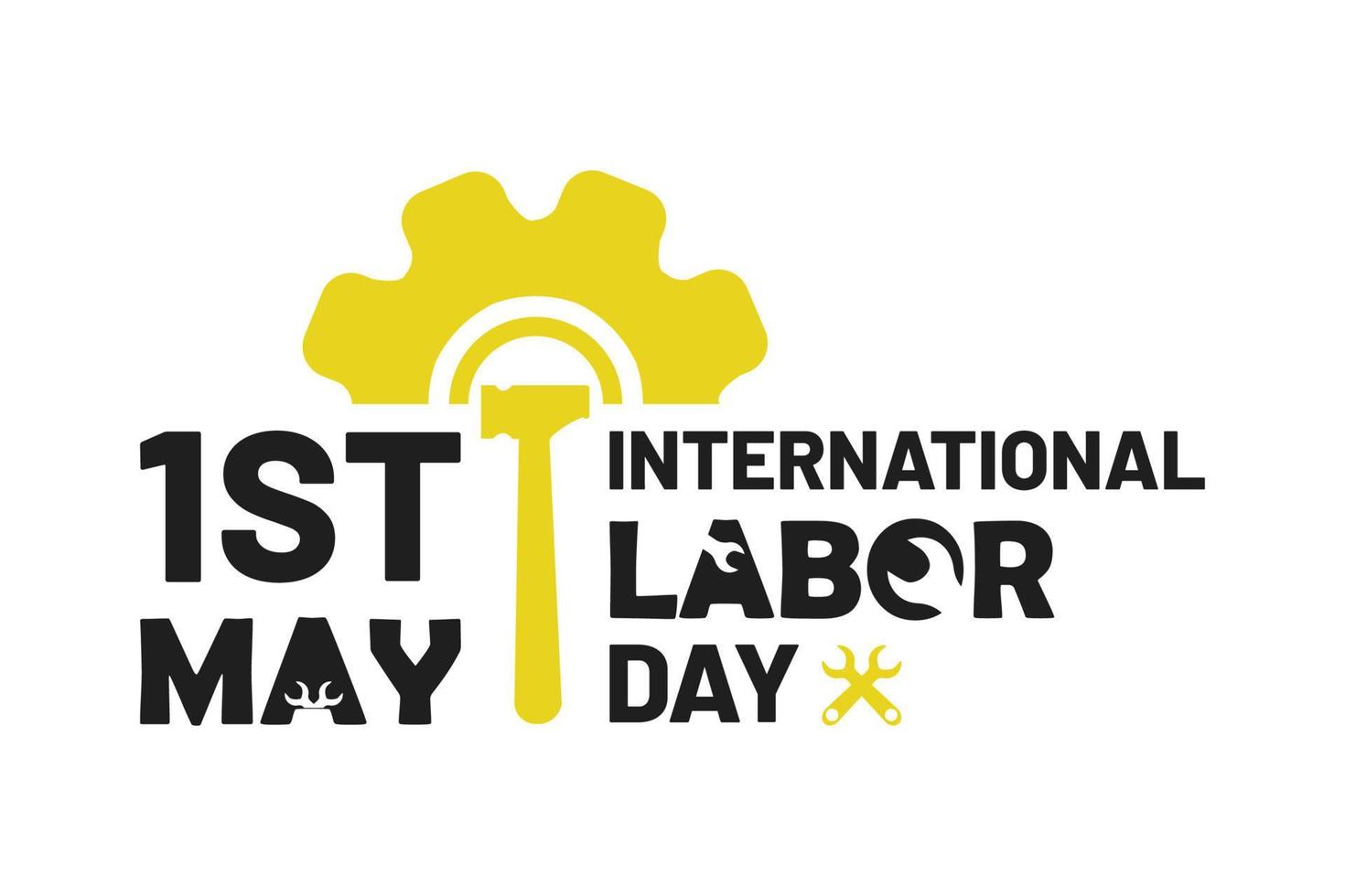 International labor day design vector. 1st May day. International workers day vector