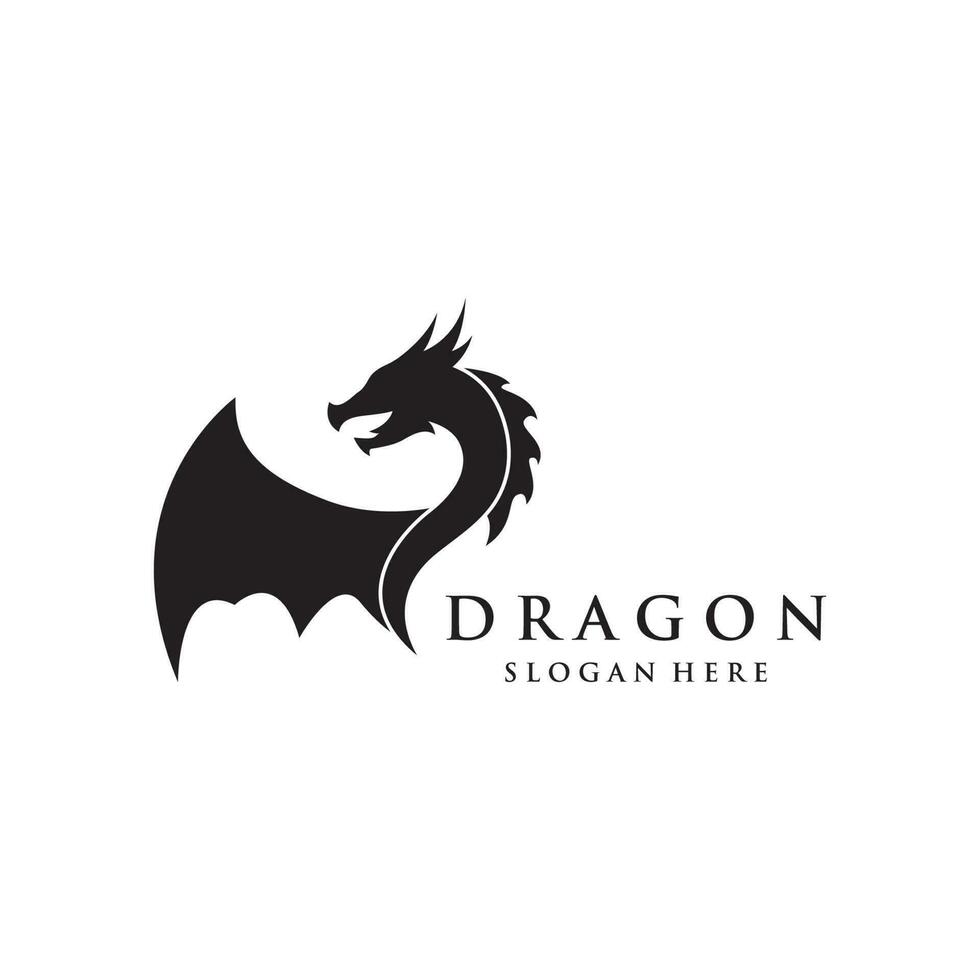 Plantilla de logo de dragón