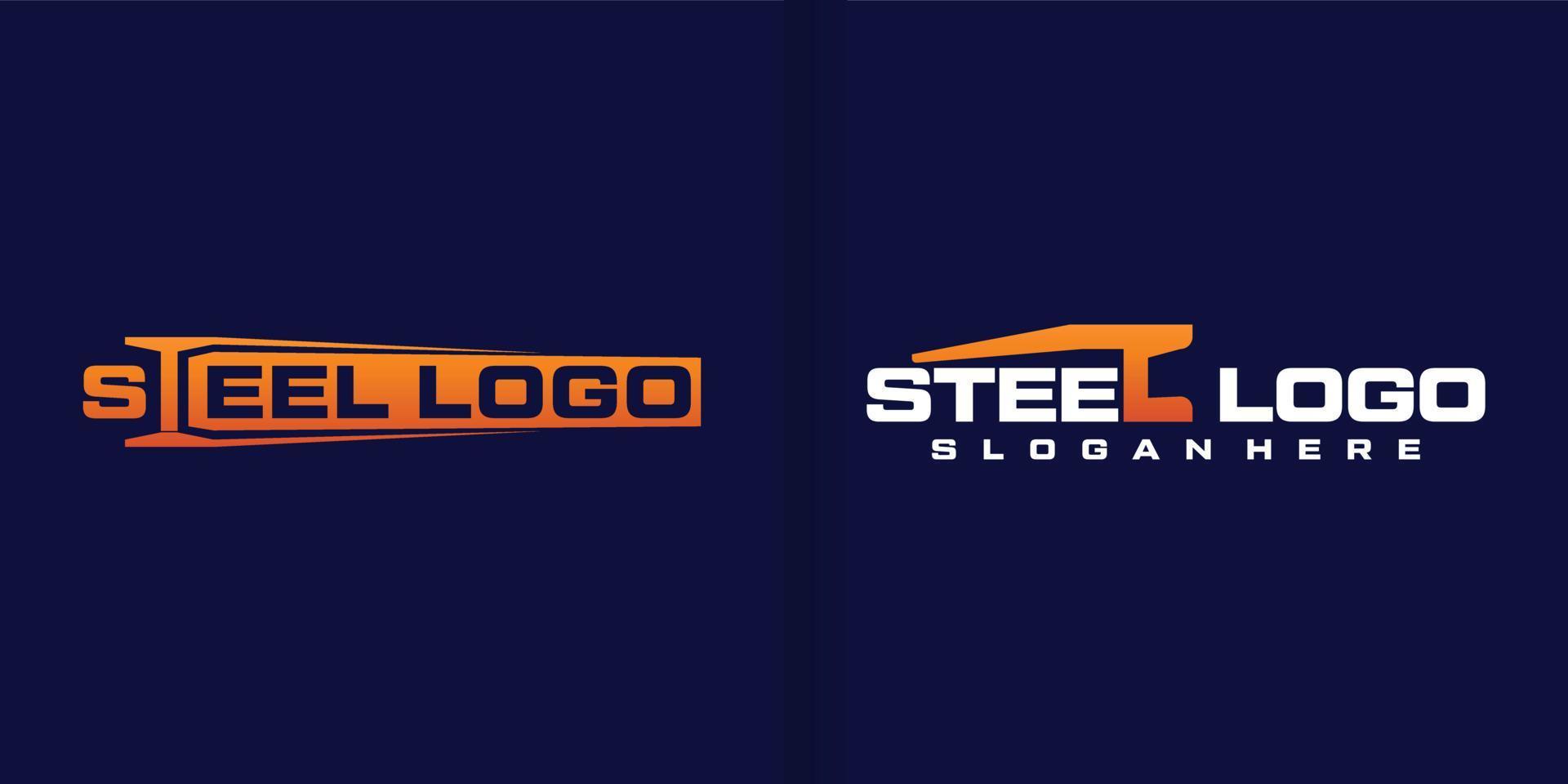 Steel Fabrication logo vector collection or construction logo illustration vector collection