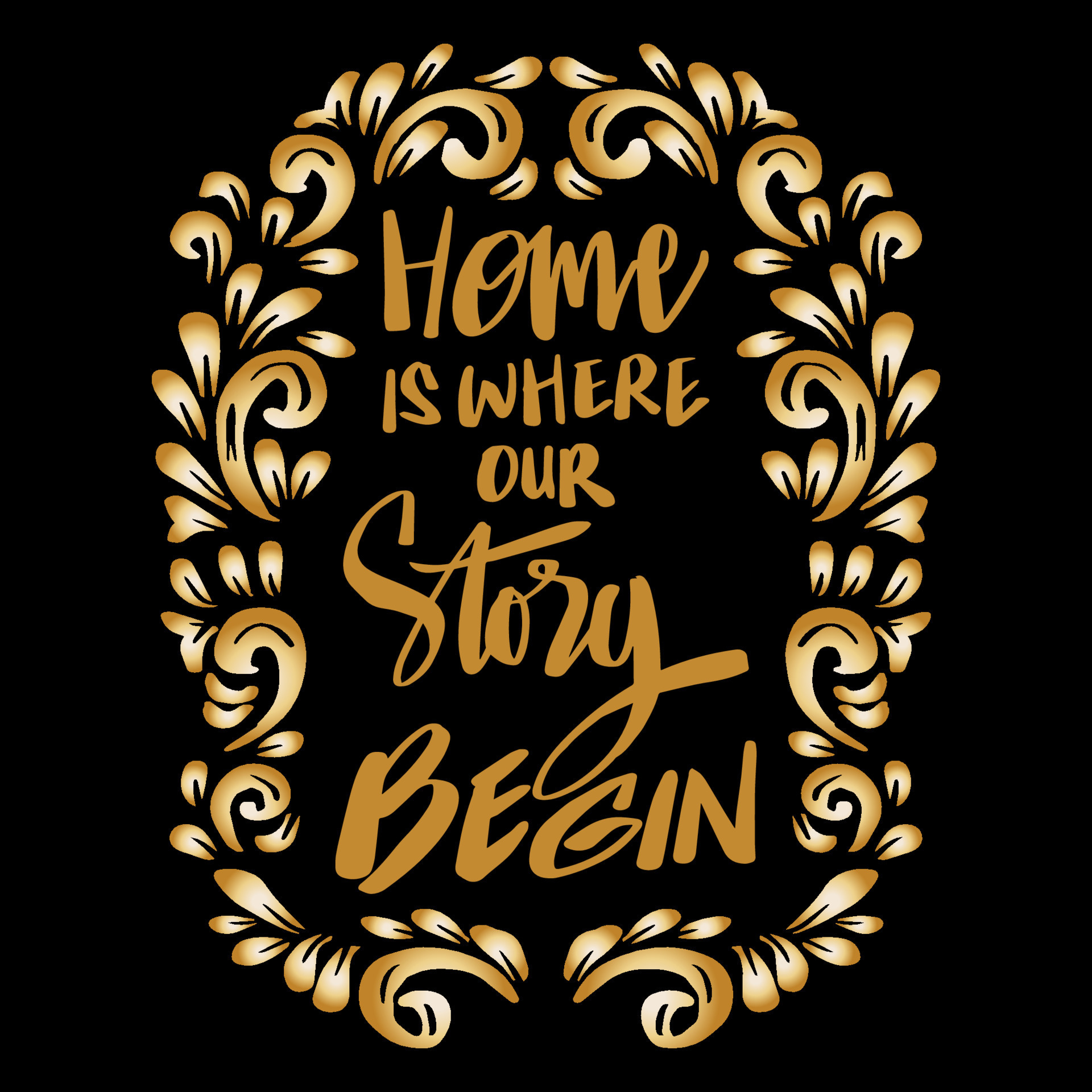 Home Is Where Our Story Begin Hand Lettering Poster Quotes 22123756 home-is-where-our-story-begin-hand-lettering-poster-quotes-22123756