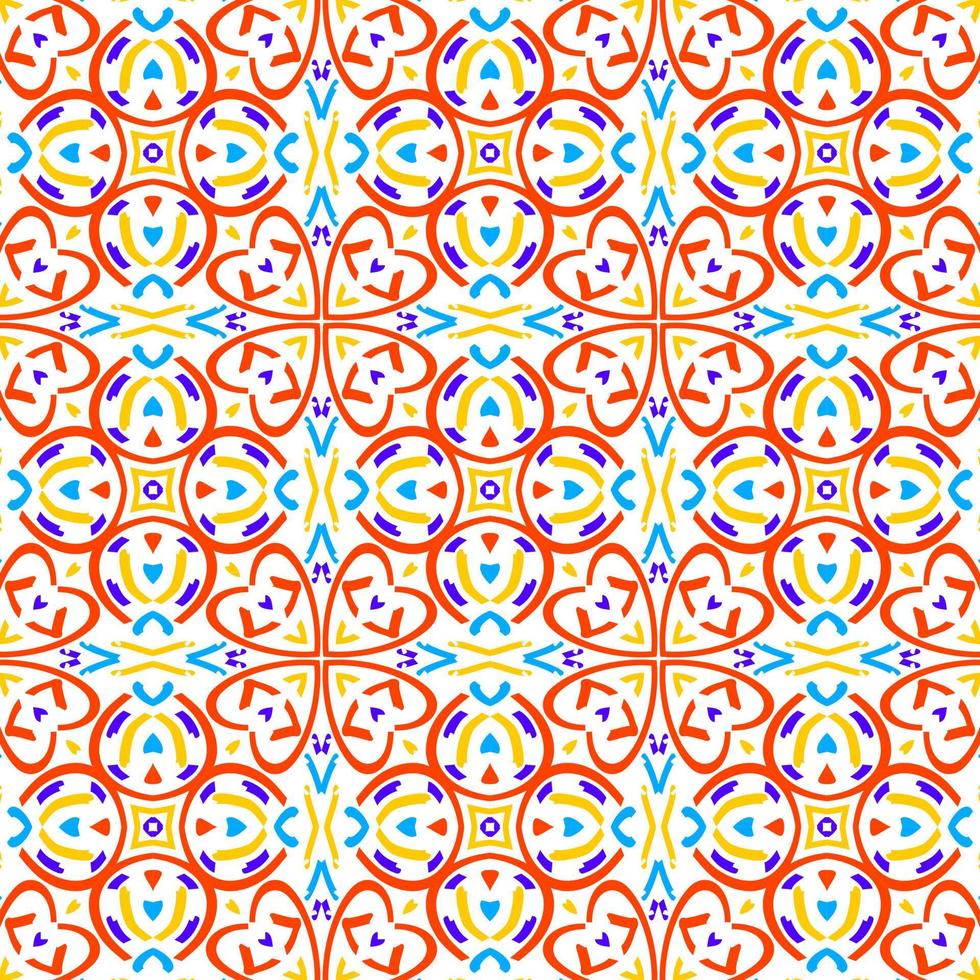 Modern Stylish Vector Seamless Pattern with Lines, Circles, and Various Sizes in Repeating Geometric Background.