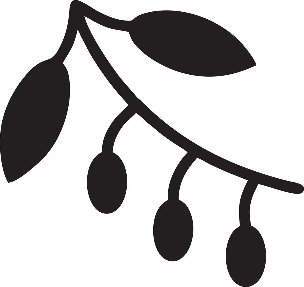 Tree icon symbol image vector, illustration of the tree botany in black image vector