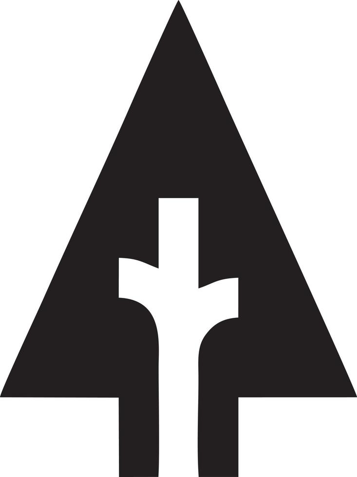 Tree icon symbol image vector, illustration of the tree botany in black image vector