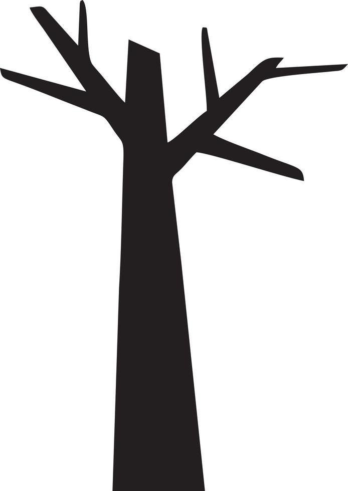 árbol icono símbolo imagen vector, ilustración de el árbol botánica en negro imagen vector