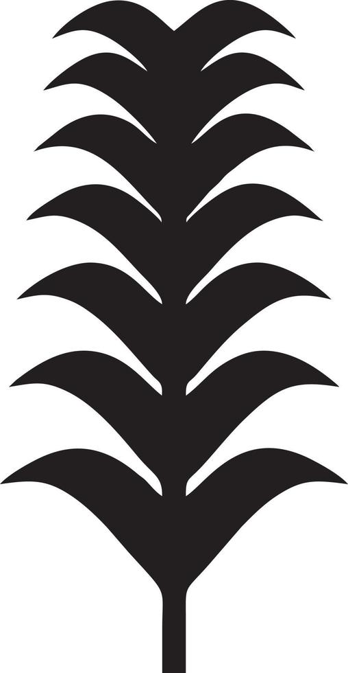 Tree icon symbol image vector, illustration of the tree botany in black image vector