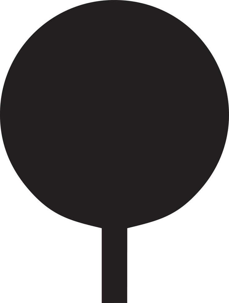 Tree icon symbol image vector, illustration of the tree botany in black image vector