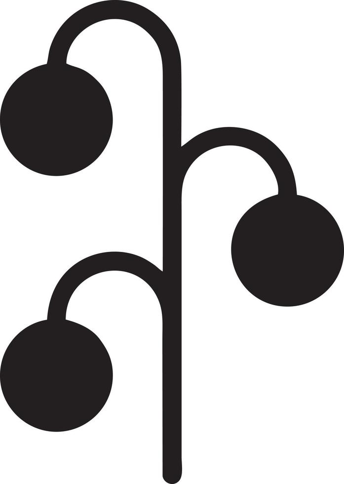 Tree icon symbol image vector, illustration of the tree botany in black image vector