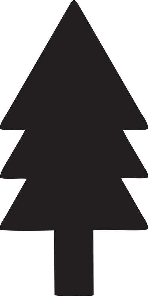 Tree icon symbol image vector, illustration of the tree botany in black image vector