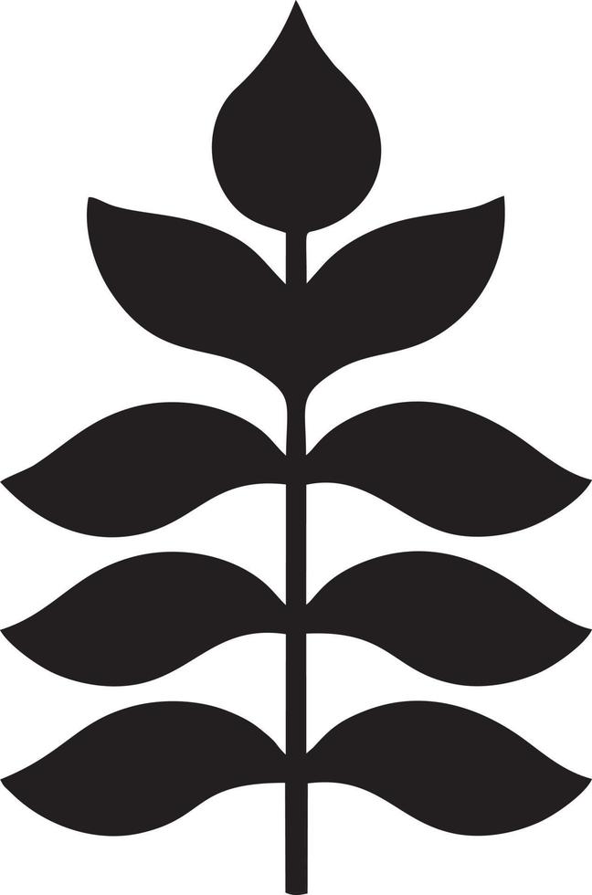 Tree icon symbol image vector, illustration of the tree botany in black image vector