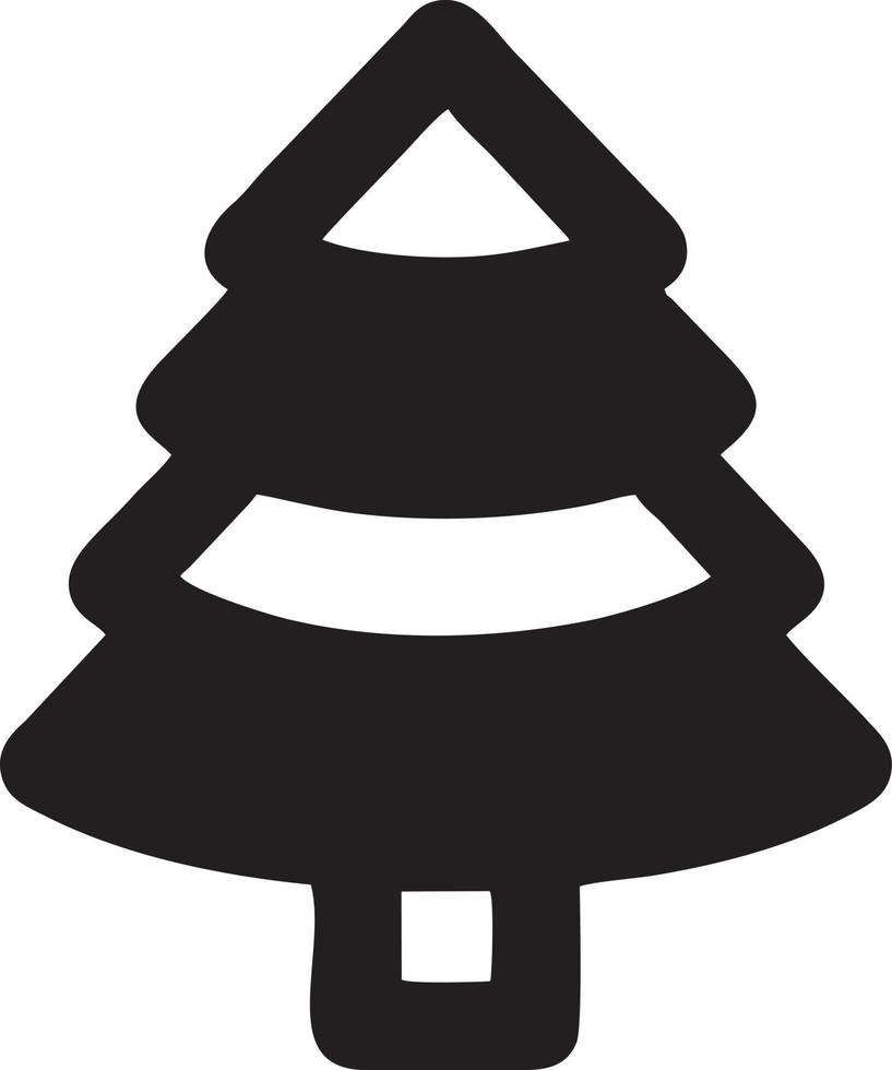 Tree icon symbol image vector, illustration of the tree botany in black image vector