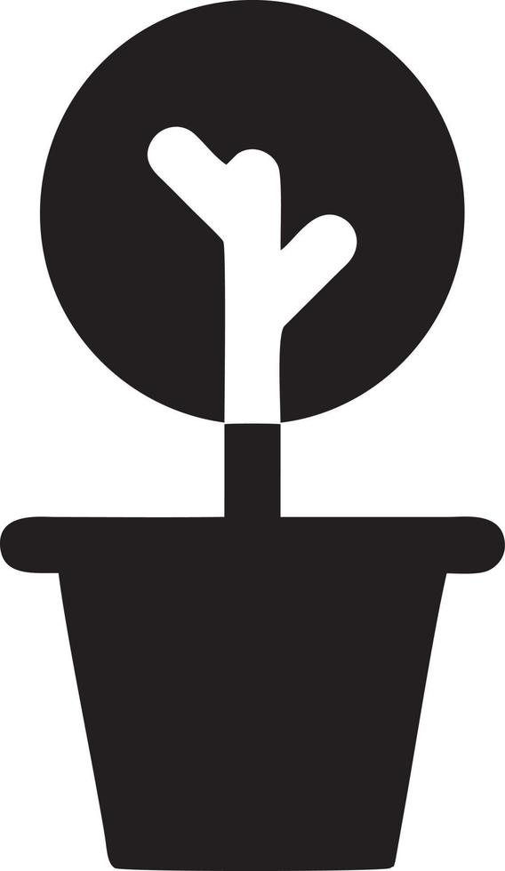 Tree icon symbol image vector, illustration of the tree botany in black image vector