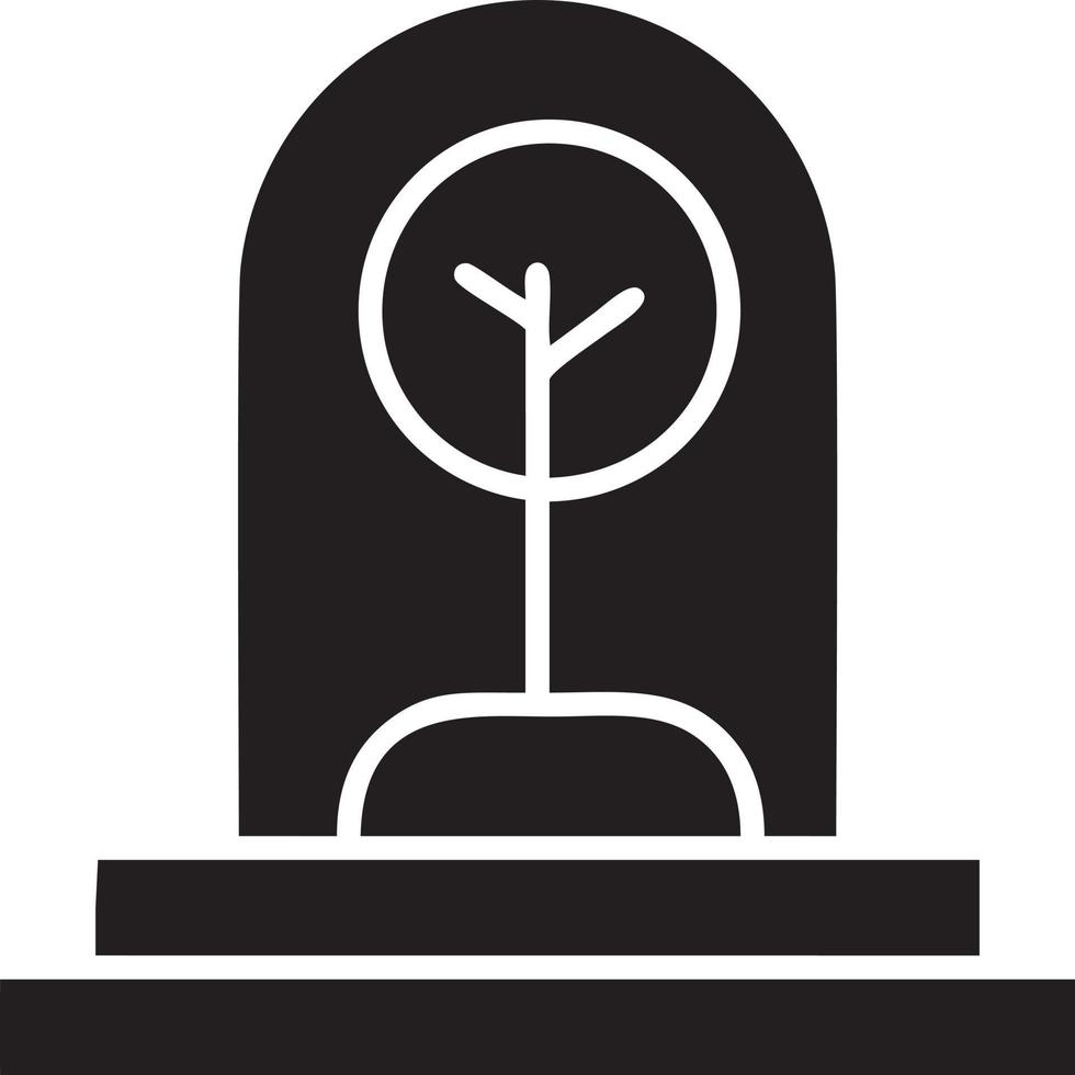 Tree icon symbol image vector, illustration of the tree botany in black image vector