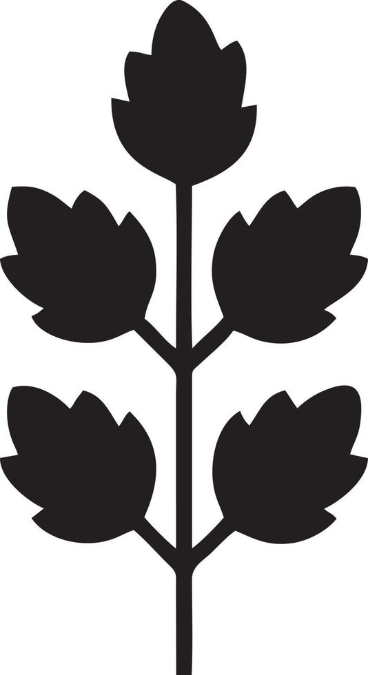 Tree icon symbol image vector, illustration of the tree botany in black image vector