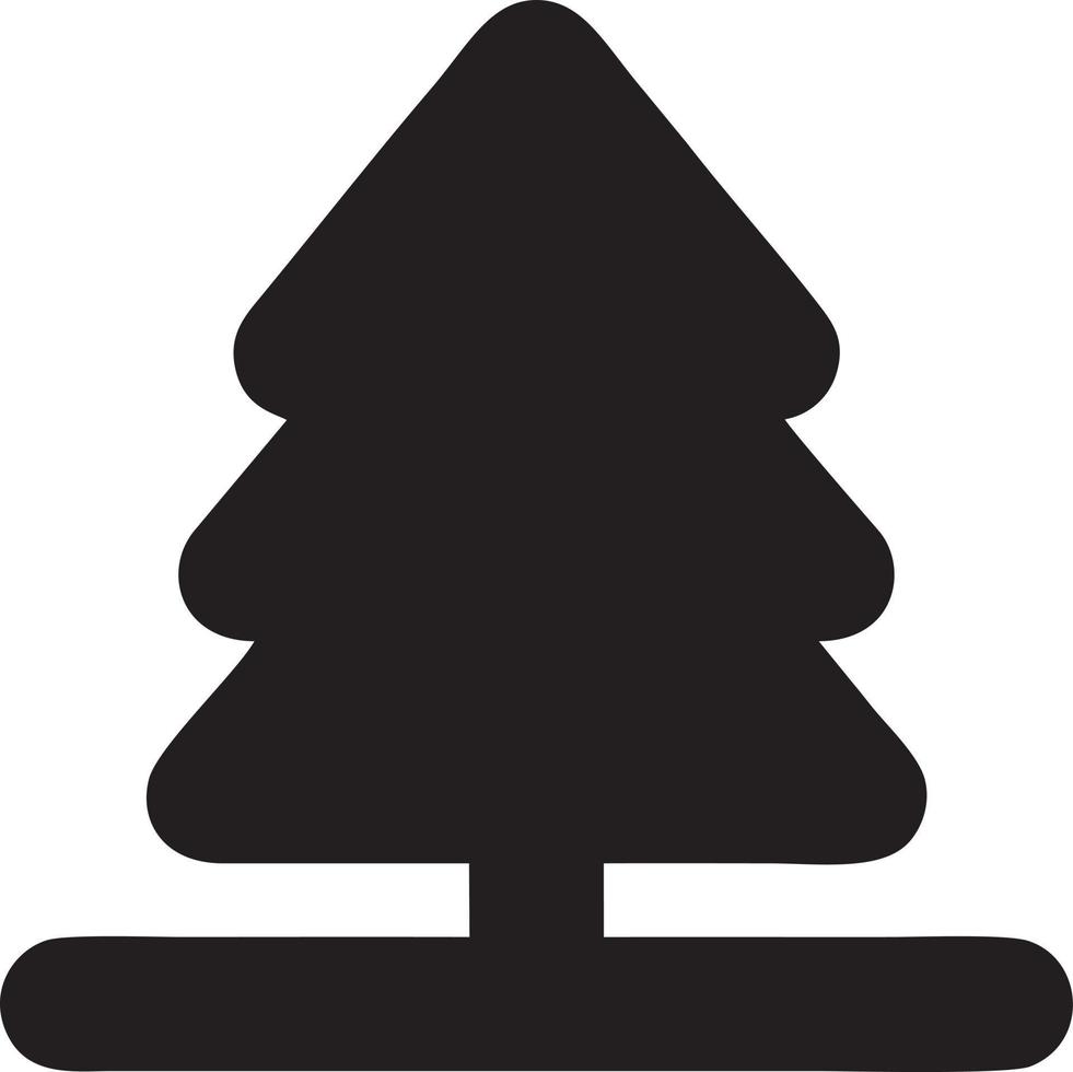 Tree icon symbol image vector, illustration of the tree botany in black image vector