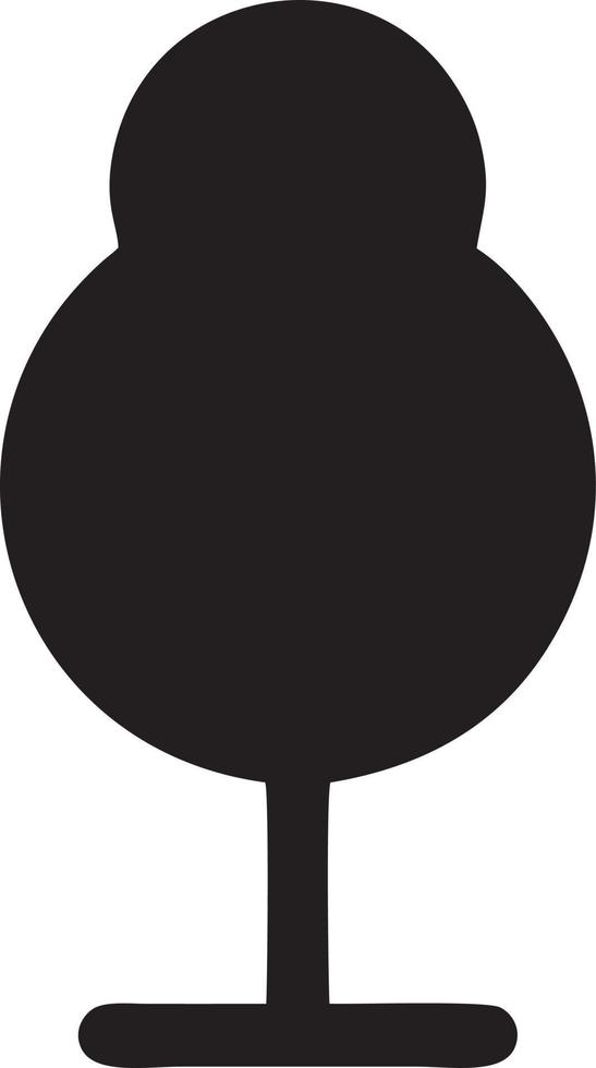 Tree icon symbol image vector, illustration of the tree botany in black image vector