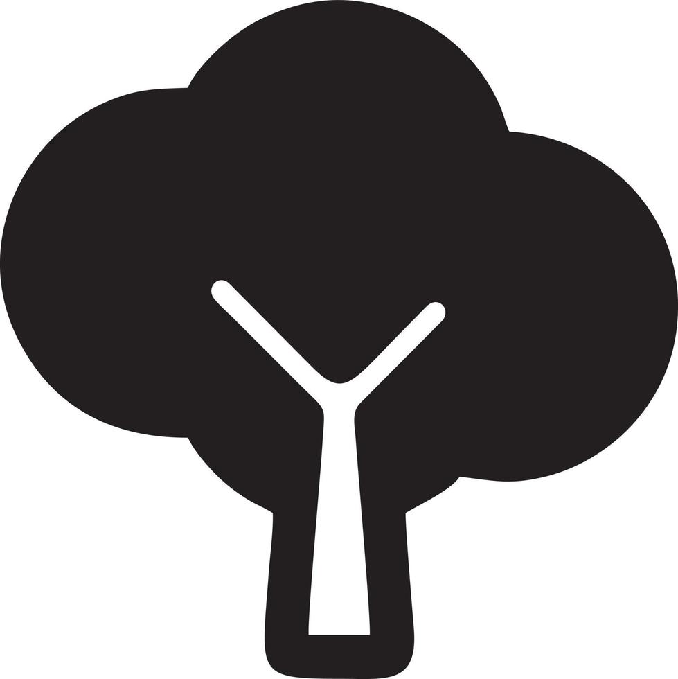 Tree icon symbol image vector, illustration of the tree botany in black image vector