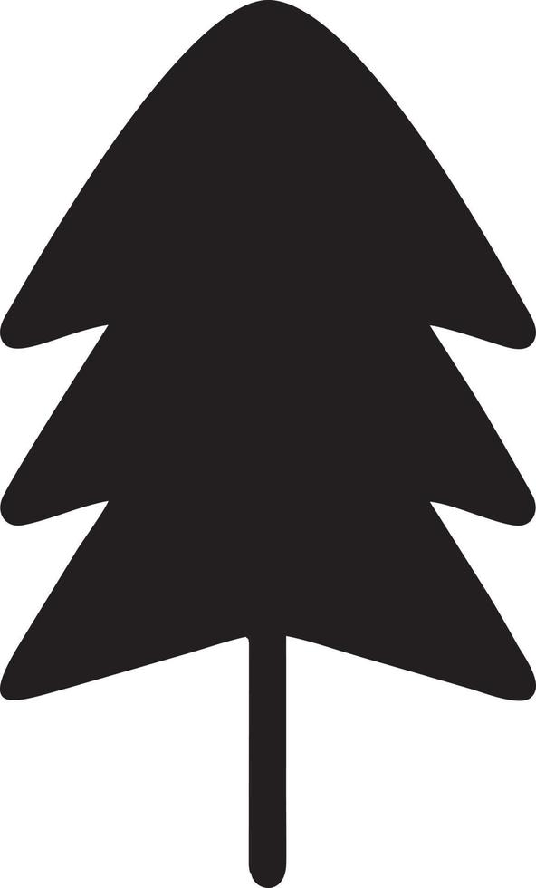 Tree icon symbol image vector, illustration of the tree botany in black image vector