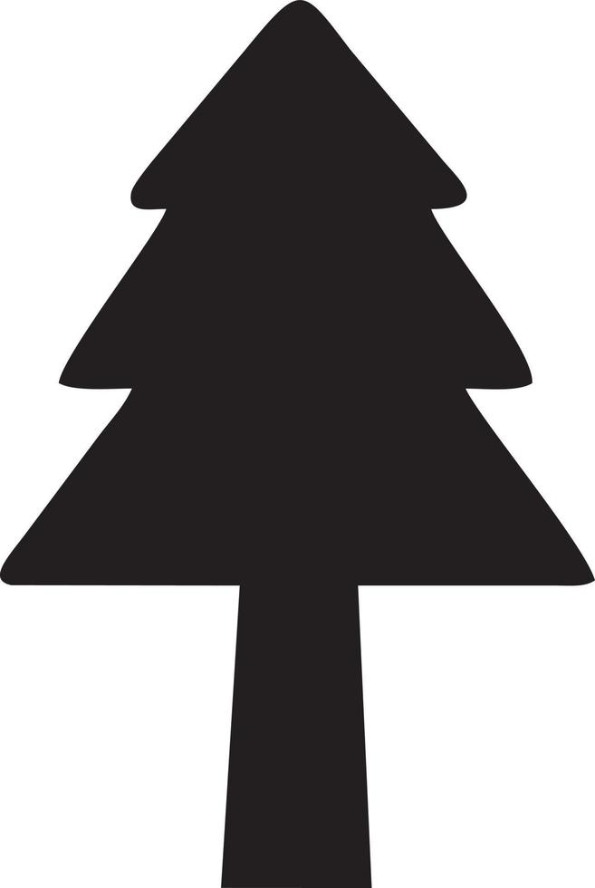 Tree icon symbol image vector, illustration of the tree botany in black image vector