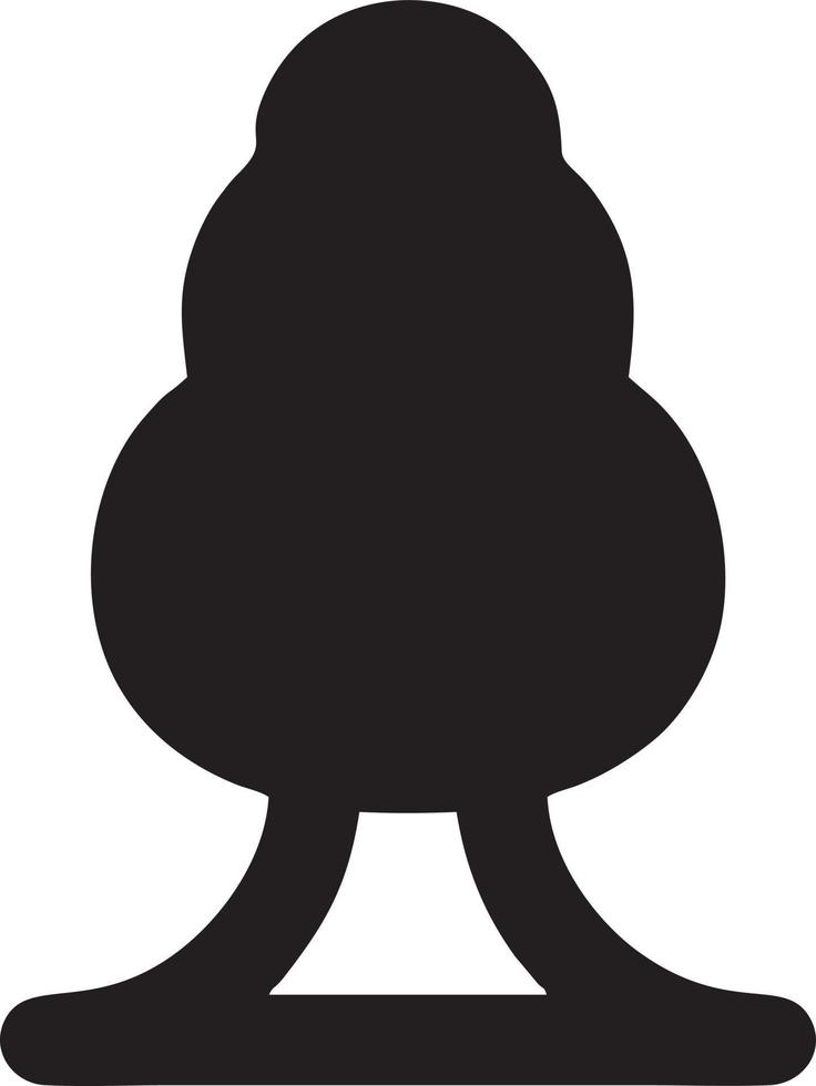 Tree icon symbol image vector, illustration of the tree botany in black image vector