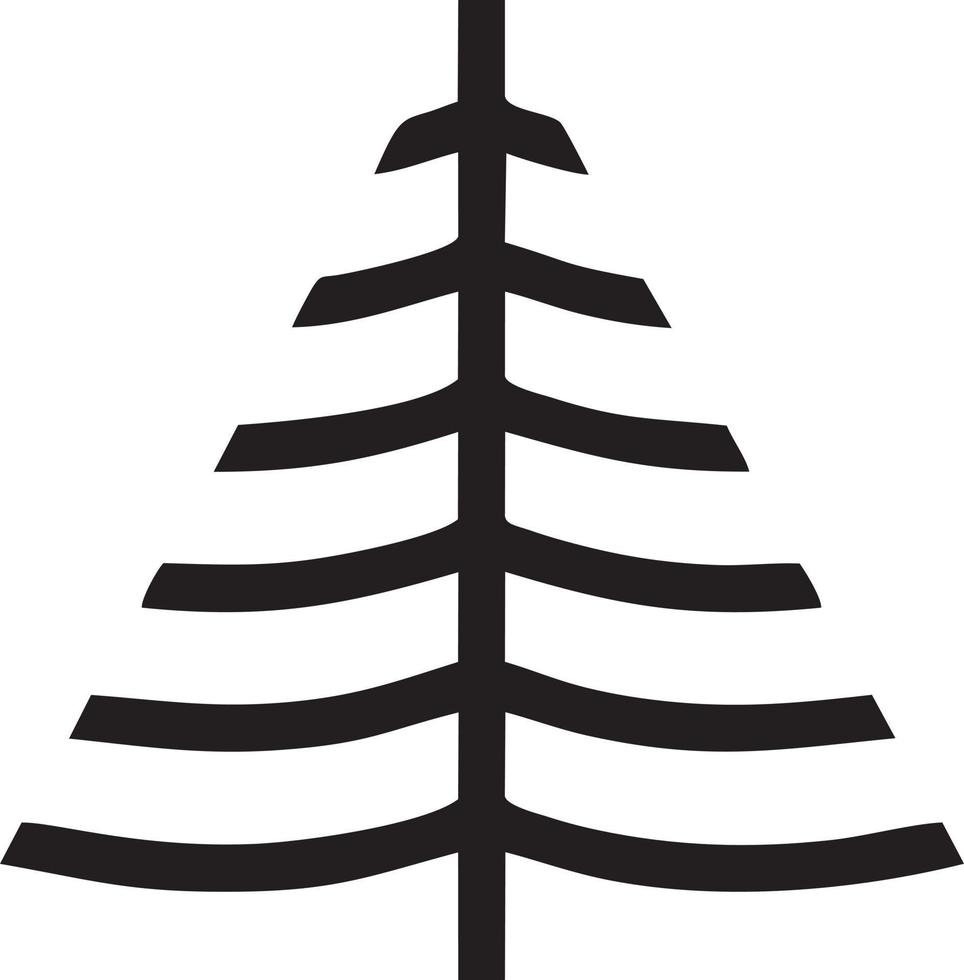 Tree icon symbol image vector, illustration of the tree botany in black image vector