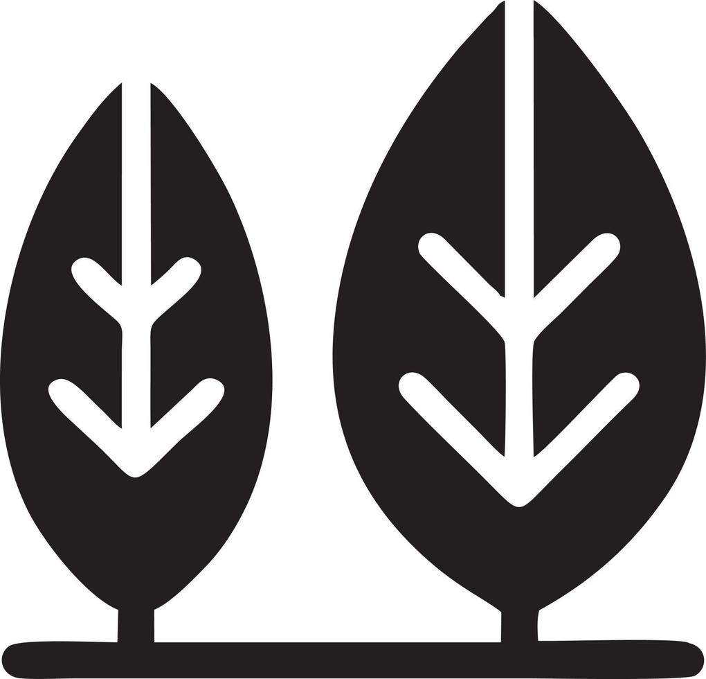 Tree icon symbol image vector, illustration of the tree botany in black image vector