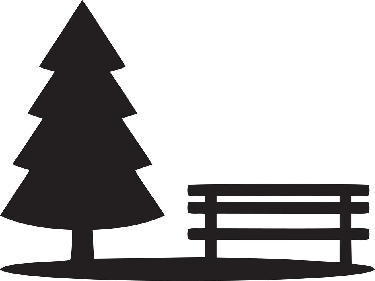 Tree icon symbol image vector, illustration of the tree botany in black image vector