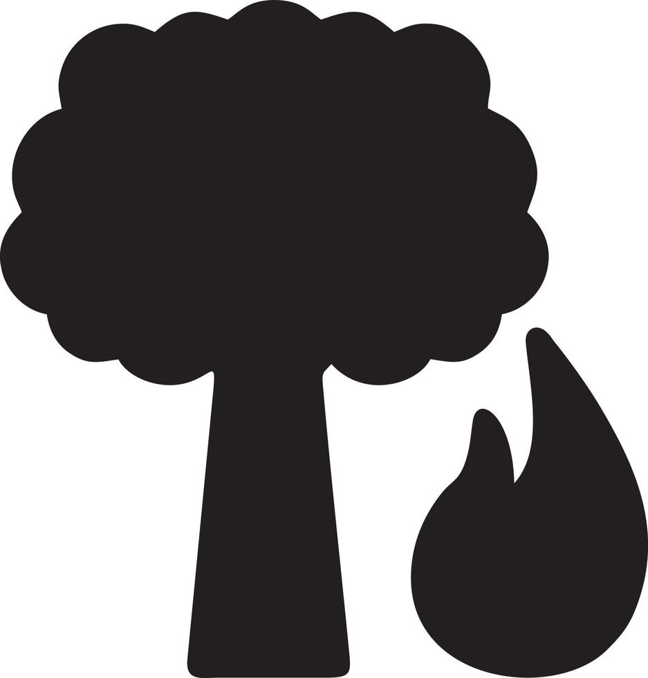 Tree icon symbol image vector, illustration of the tree botany in black image vector