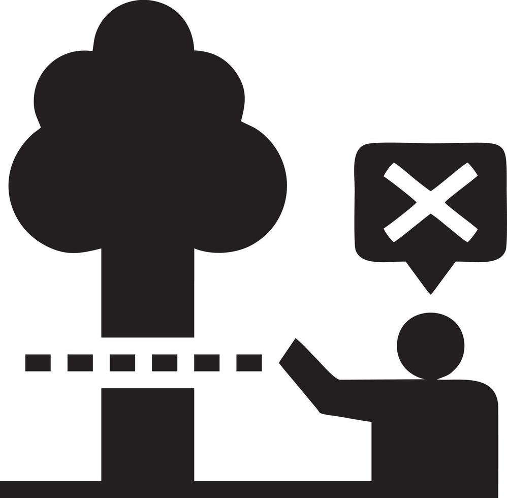 Tree icon symbol image vector, illustration of the tree botany in black image vector