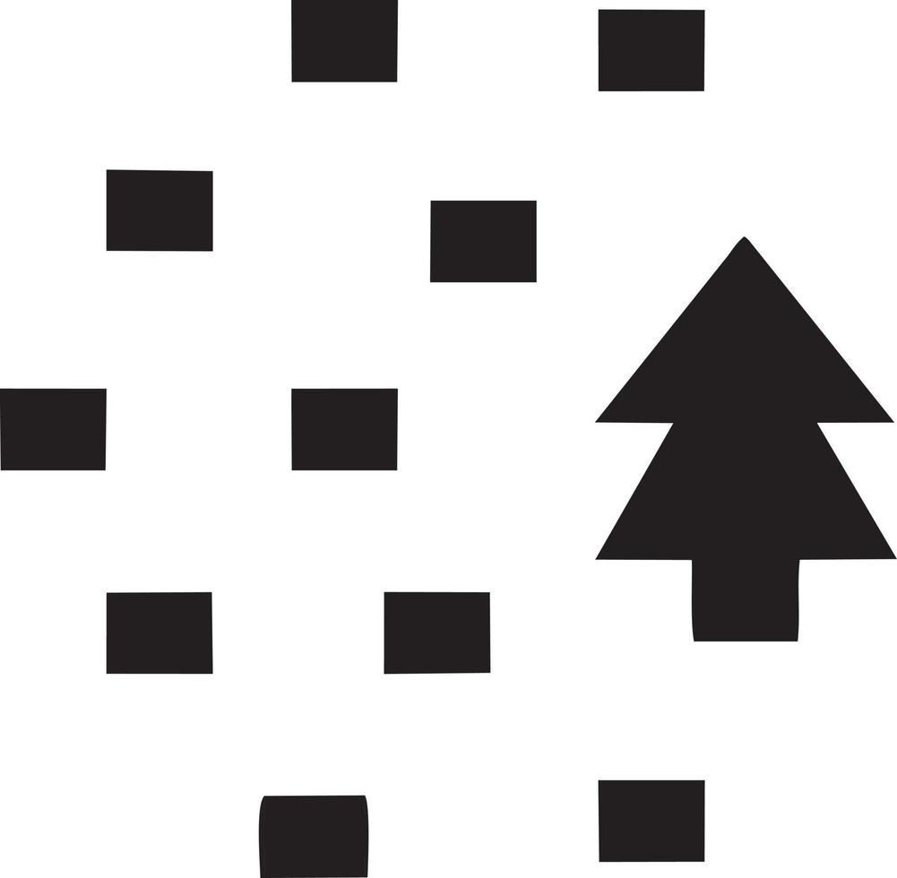 Tree icon symbol image vector, illustration of the tree botany in black image vector