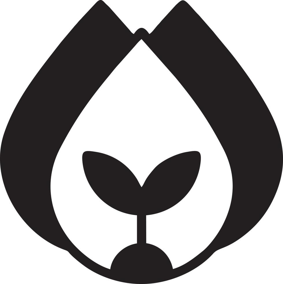 Tree icon symbol image vector, illustration of the tree botany in black image vector