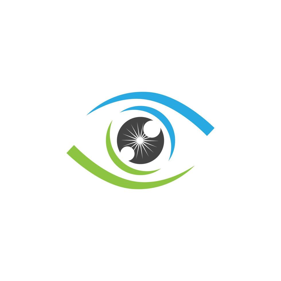 diseño de logotipo de vector de cuidado de los ojos