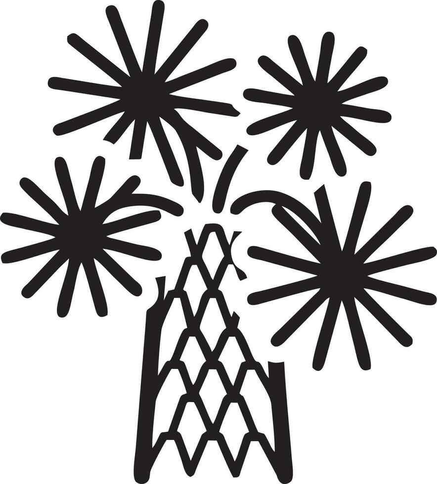 Tree icon symbol image vector, illustration of the tree botany in black image vector