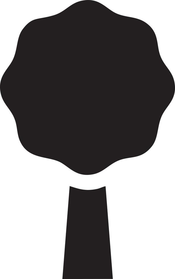 Tree icon symbol image vector, illustration of the tree botany in black image vector