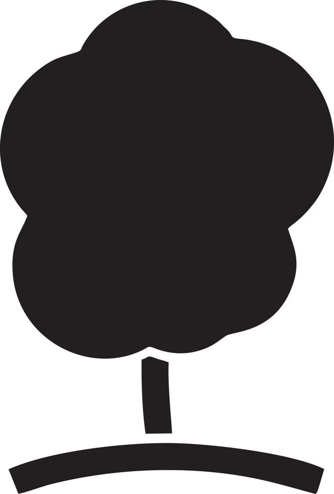 Tree icon symbol image vector, illustration of the tree botany in black image vector