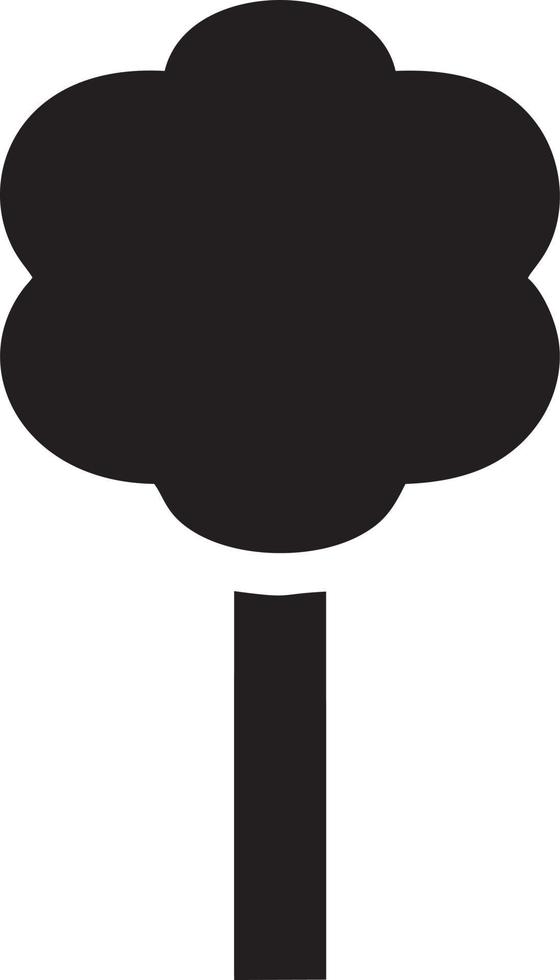 Tree icon symbol image vector, illustration of the tree botany in black image vector