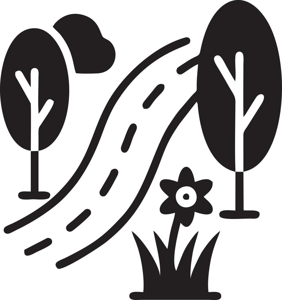 árbol icono símbolo imagen vector, ilustración de el árbol botánica en negro imagen vector